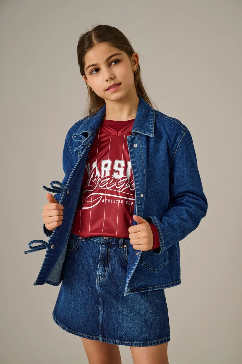 New KIDS ONLY Thille Denim Jakke, , 164 cm Medium Blue Denim