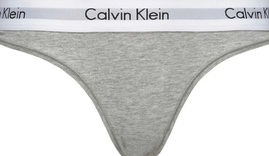 Sale Calvin Klein Thong, , S Grey Heather