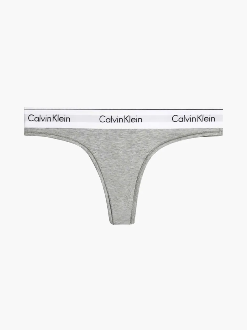 Sale Calvin Klein Thong, , S Grey Heather