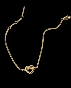 Jane Kønig Tied Heart Armbånd, , 16-18 cm*Dame Armbånd