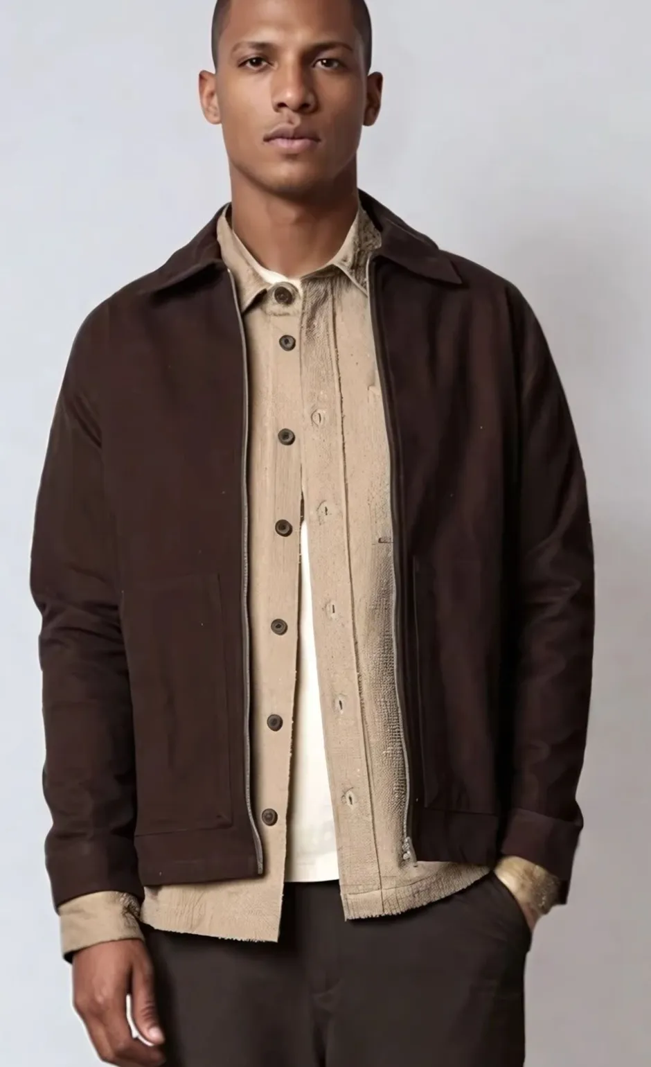 Best Plenum Studio Tobias Winter Canvas 06 Jakke, , XL Dark Chocolate