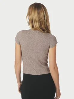 New Neo Noir Todda Knit Tee Bluse, , 38 Sand Melange