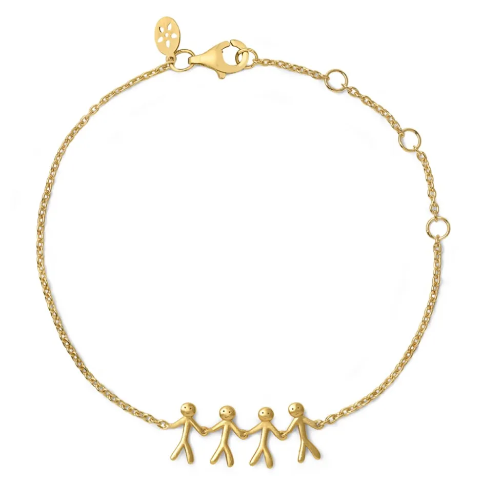 Clearance byBiehl Together Family 4 Armbånd, , 19,5 cm Guld