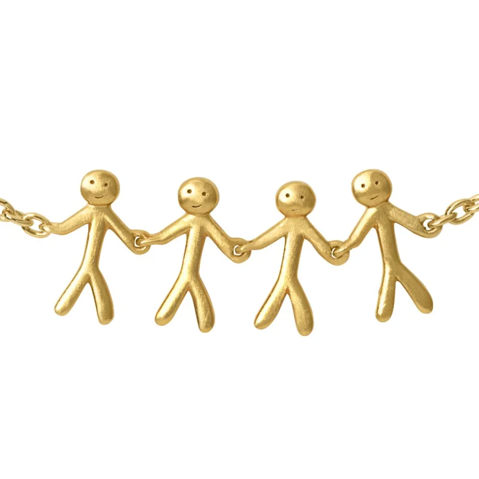 Clearance byBiehl Together Family 4 Armbånd, , 19,5 cm Guld
