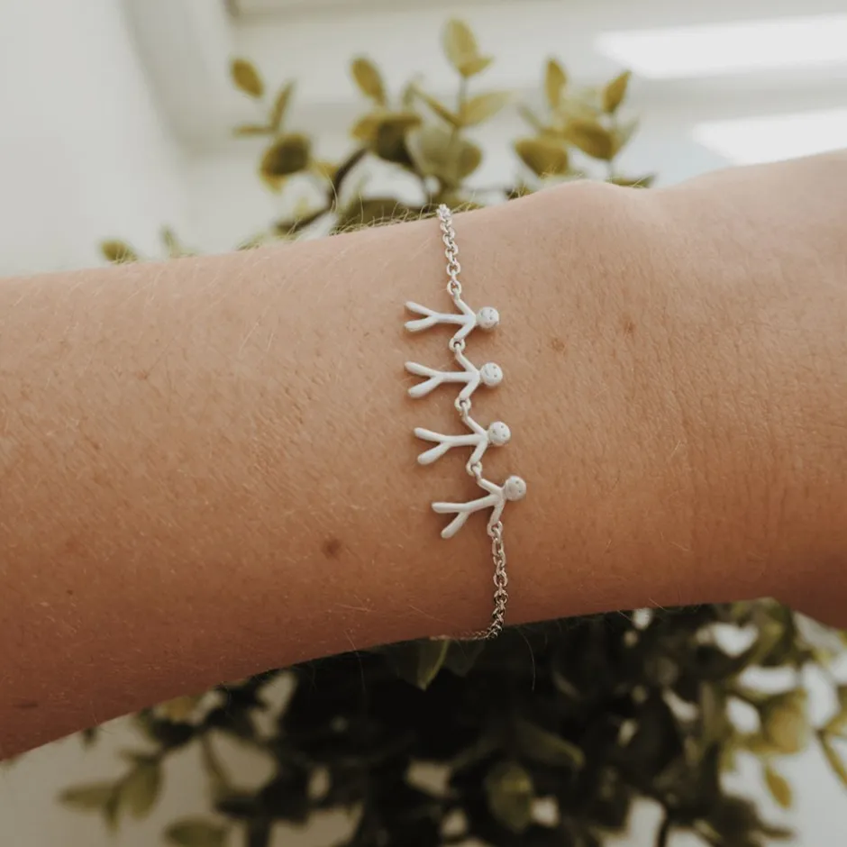 byBiehl Together Family 4 Armbånd, , 19,5 cm Sølv