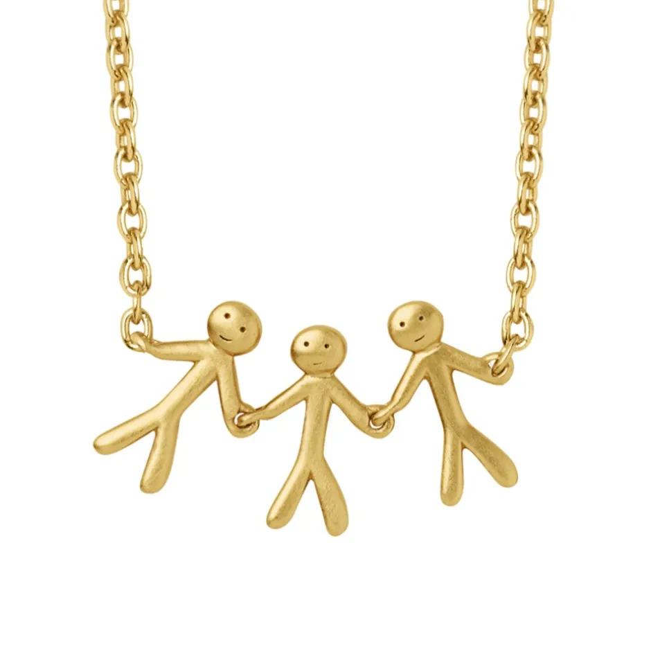 Clearance byBiehl Together Family 3 Halskæde, , 45 cm Gold Plated