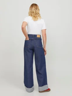 Outlet JJXX Tokyo Wide Fold Jeans, , W26/L30 Dark Blue Denim