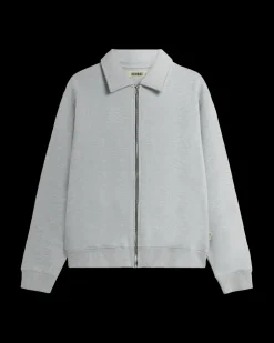 New Woodbird Tom Full Zip Polo, , L Snow Melange