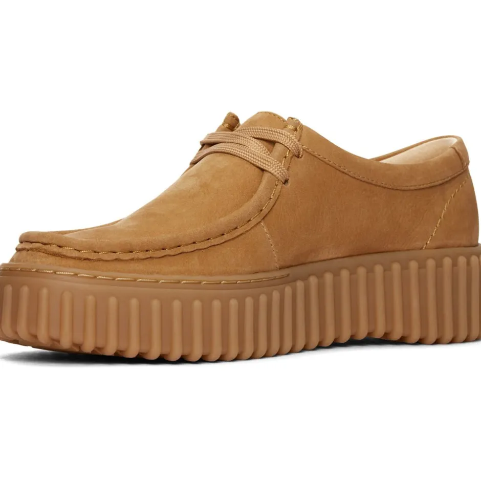 Clarks Torhill Bee D Sko, , 37.5 Light Tan Nubuck