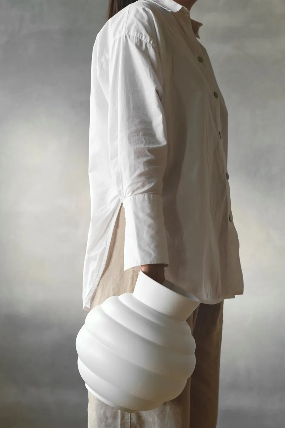 Best Knabstrup Tortus Archie No3 Vase, White