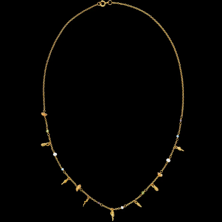 New Maanesten Toutsi Halskæde, , 45 cm Guld