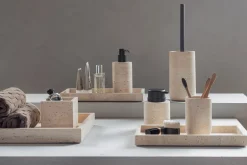 Best Mette Ditmer Travertine Tandbørsteholder, Linen