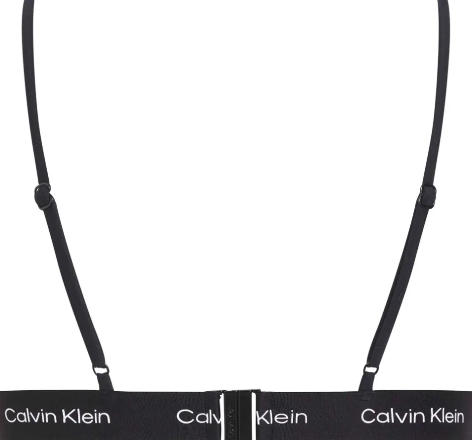 Hot Calvin Klein Triangle Bikinitop, , XL Black