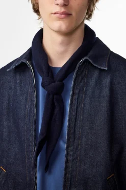 Outlet NN. 07 Triangle Halstørklæde, Navy Blue
