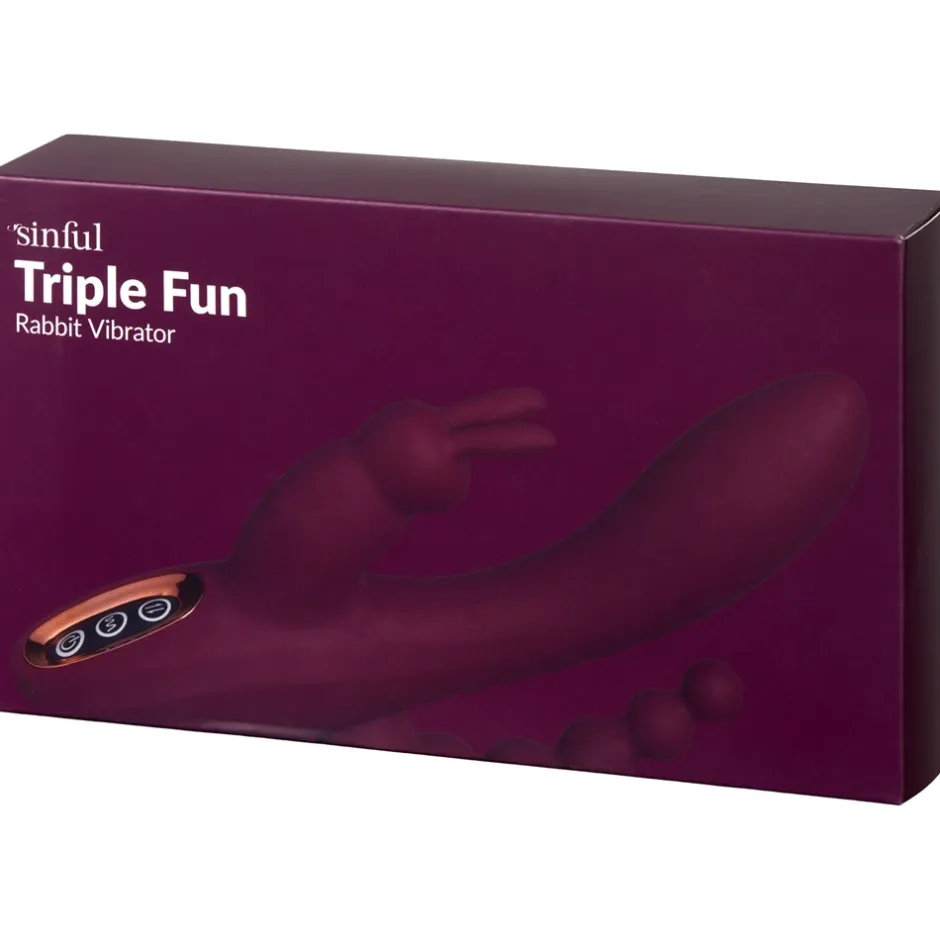 Clearance Sinful Triple Fun Rabbit Vibrator