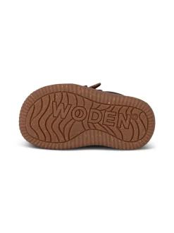 Clearance Woden Tristan Leather Prewalker Sko, , 25 Chocolate