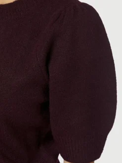 Neo Noir Trudy Deco Knit Cardigan, , 40 Wine