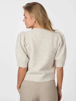 Outlet Neo Noir Trudy Knit Cardigan, , 36 Beige Melange