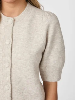 Outlet Neo Noir Trudy Knit Cardigan, , 36 Beige Melange