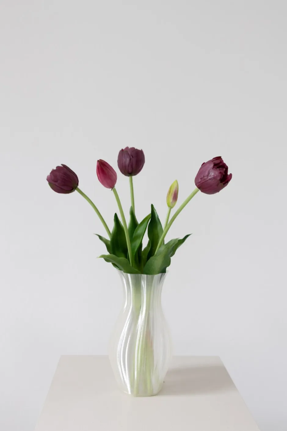 Best Bloom Objects Tulipaner Kunstige Blomster, Bordeaux
