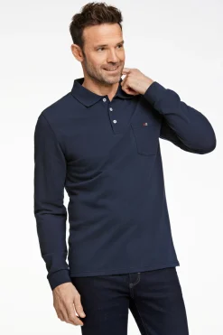 Best Bison Twisted Piqué Polo, , XXL Navy