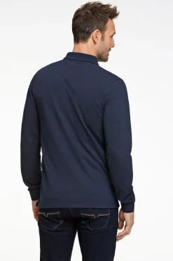 Best Bison Twisted Piqué Polo, , XXL Navy