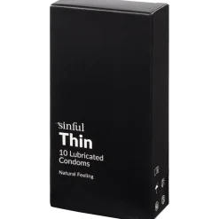 Sinful Tynde Kondomer, 10 stk* Glidecreme & Kondomer