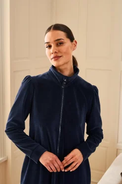 Decoy Velour Morgenkåbe, , L*Dame Loungewear