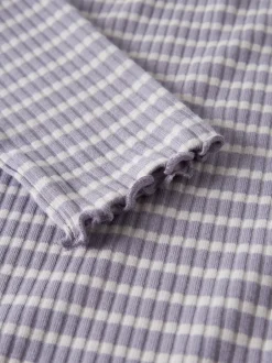 Best Name It Vemma Slim Bluse, , 122-128 cm Lavender Gray