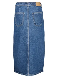 Sale Vero Moda Veri Denimnederdel, , M Medium Blue Denim