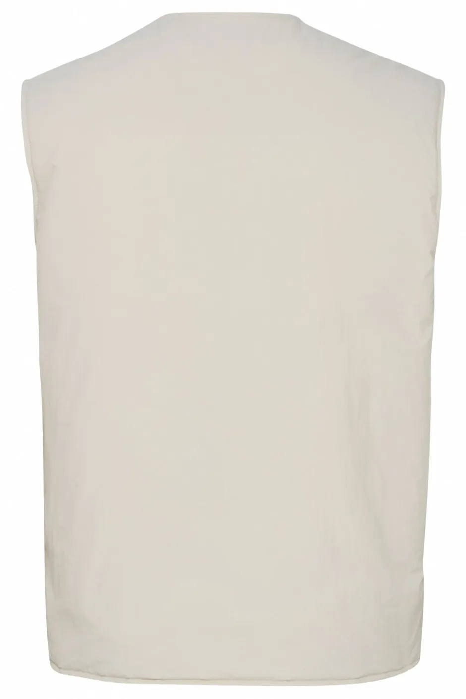 Outlet Solid Vest, , M Oatmeal