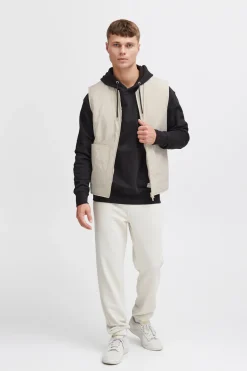 Outlet Solid Vest, , M Oatmeal