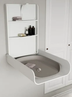 Best Sebra Væghængt Puslebord, Classic White