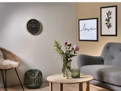 New Still Vægur, , Ø30 cm Sort/ Guld