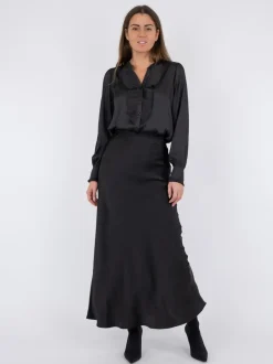 Neo Noir Vicky Heavy Sateen Nederdel, , 42*Dame Nederdele