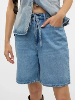Hot Vero Moda Villa Bermuda Denimshorts, , L Light Blue Denim