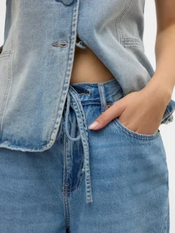 Hot Vero Moda Villa Bermuda Denimshorts, , L Light Blue Denim