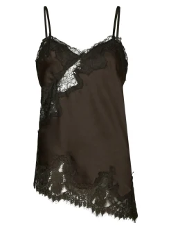 Discount Neo Noir Viole Lace Top, , 36 Dark Brown