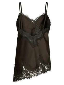 Discount Neo Noir Viole Lace Top, , 36 Dark Brown