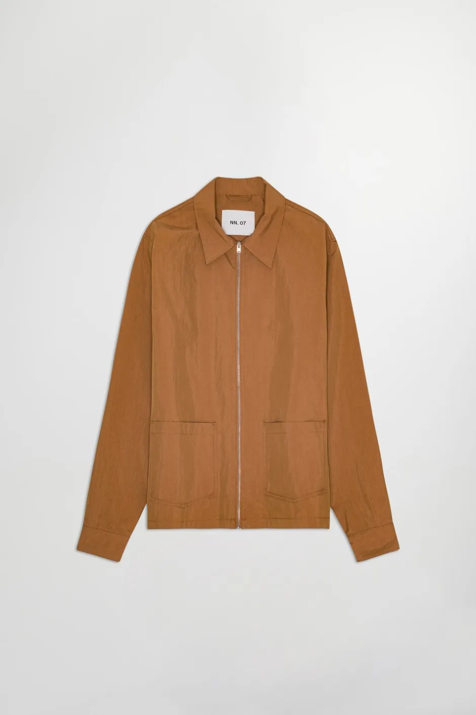 Discount NN. 07 Virgil Zip Overshirt, , S Caramel