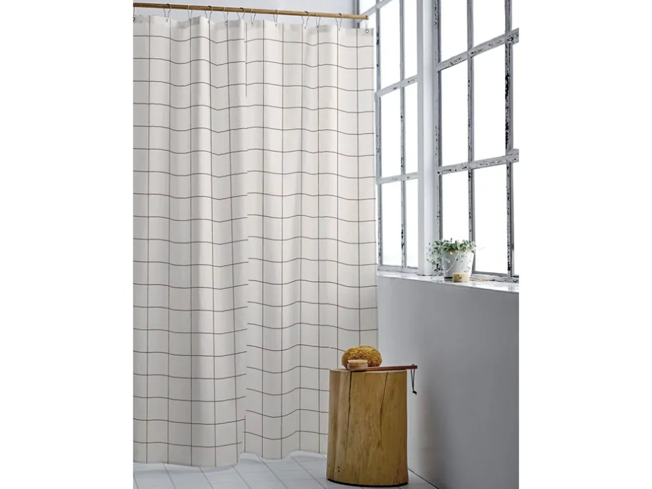 Södahl Vista Badeforhæng, , 180x220 cm Offwhite