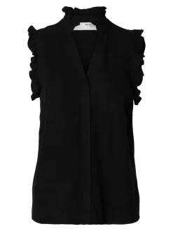 Selected Women Viva Sun Ruffle Bluse, , 36*Dame Bluser & Skjorter