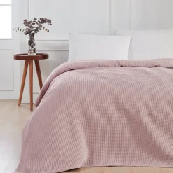 Sale By Skagen Waffle Sengetæppe, , 240x260 cm Rosa