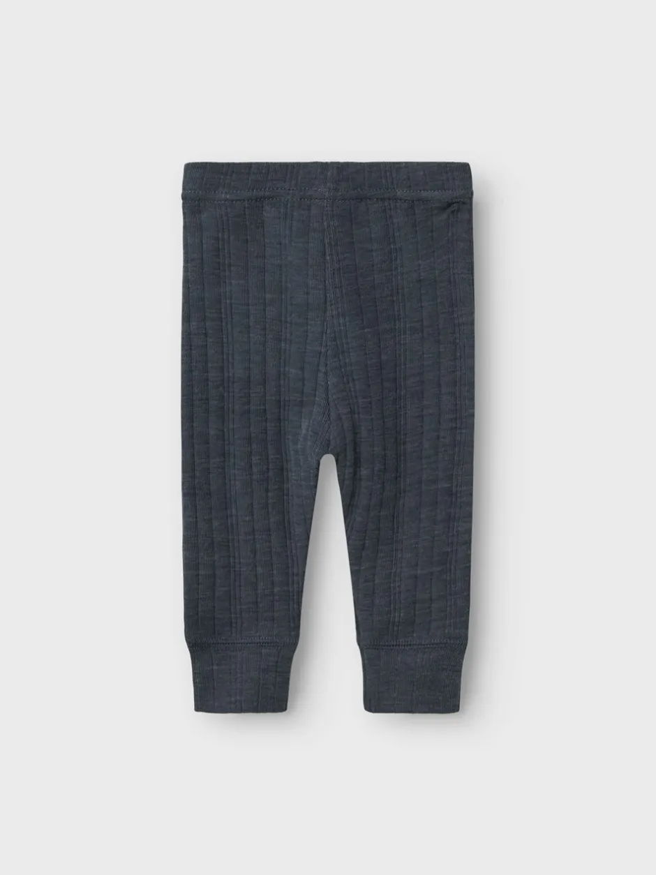 Sale Name It Wang Wool Needle Longjohn Leggings, , 74 cm Ombre Blue