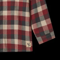Clearance Wheat Willum Skjorte, , 128 cm Red Blue Check