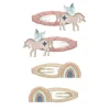 Sale Mimi & Lula Winged Unicorn Celeste 4-pak Hårspænder