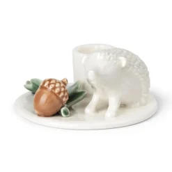 DOTTIR Winter Stories Pindsvin Lysestage, White/Green/Brown