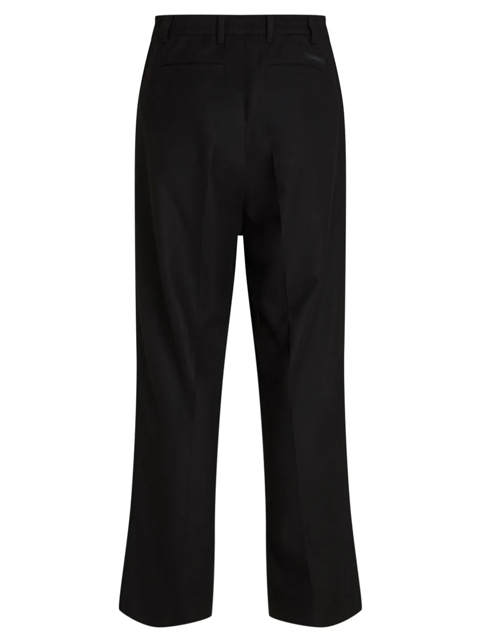 New Calvin Klein Wool Wide Leg Bukser, , W32/L32 Ck Black