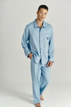 Discount Impetus Woven Pyjamas, , XL Blue