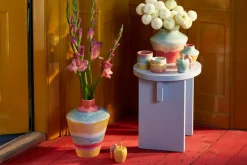 Online Kähler X KimPop Vase, Pink/Mint/Yellow